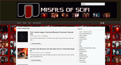 Desktop Screenshot of misfitsofscifi.com
