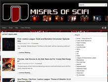 Tablet Screenshot of misfitsofscifi.com